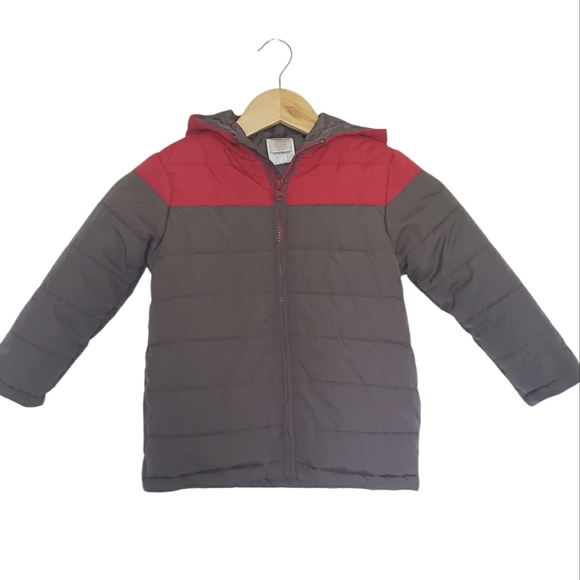 Gymboree Boys Puffer Jacket Size XS Kids Hooded - Picture 1 of 8